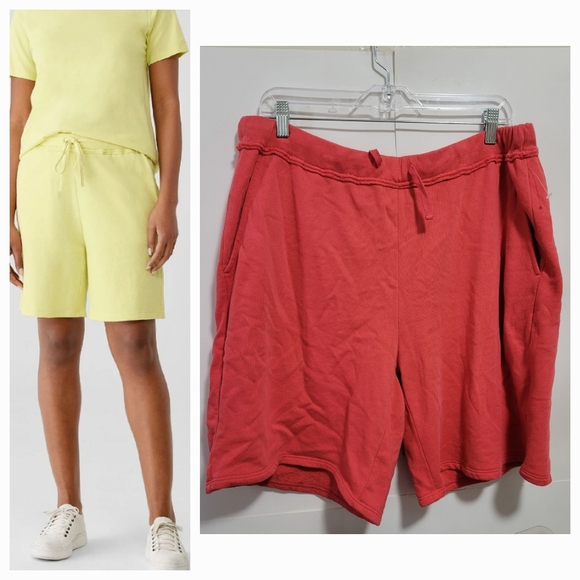 Eileen Fisher 100% Organic Cotton Walking Shorts - Picture 1 of 3